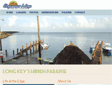 Tablet Screenshot of edgewaterlodge.com